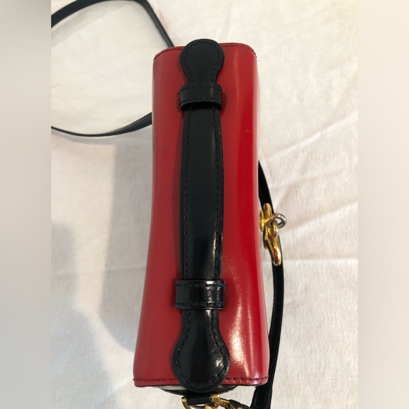 Rare Vintage Franco Moschino Era Bag Purse Red Black Heart Crossbody 80s 90s - Picture 11 of 16